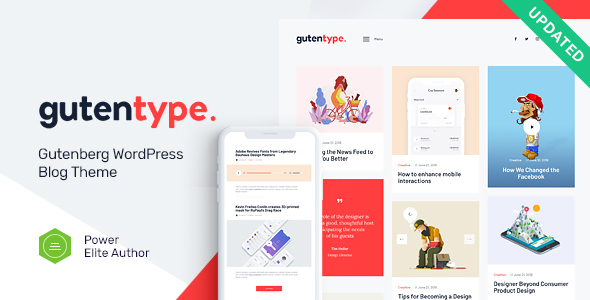 Gutentype 极简博客设计图片 WordPress博客主题
