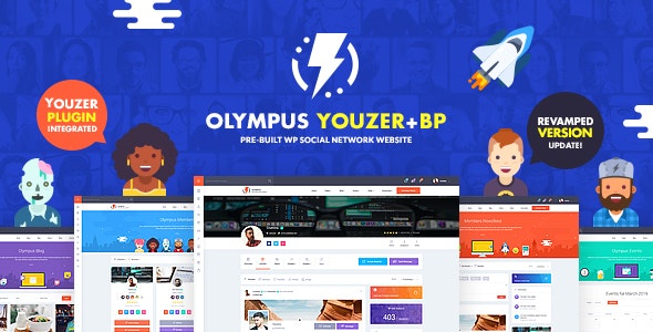 Olympus buddypress社交论坛BBS WordPress主题