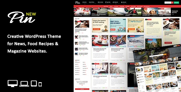 Pin Pinterest样式 wordpress瀑布流主题