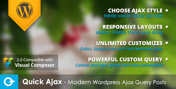 Quick Ajax 无限加载文章 wordpress插件